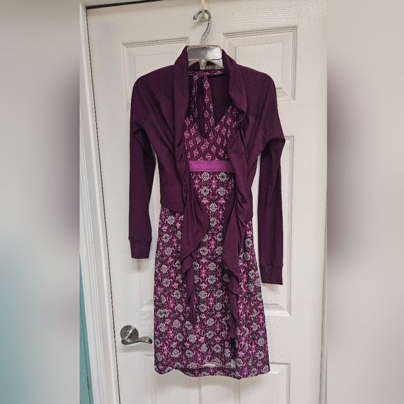 Athleta Ruffled Knit Open Front Cardigan - Picture 4 of 9